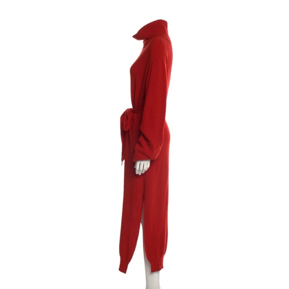 Nanushka Turtleneck Long Dress, Size S, color red - Picture 3 of 5